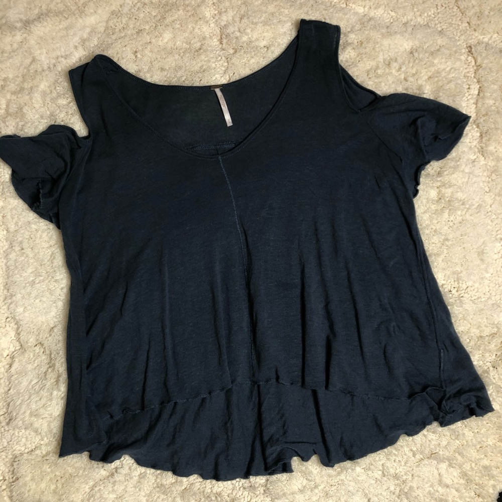 Free people cold shoulder tee